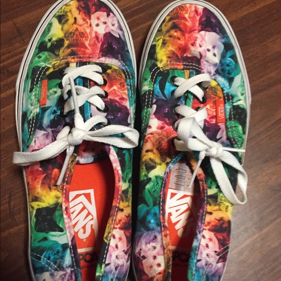 rainbow cat vans